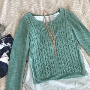 Anthropologie Cable Sweater